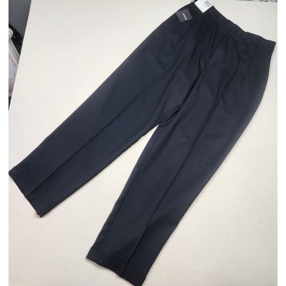 Slates Men's Wool Blend Dress Pants Original Fit Black Sz 33/32 NEW WITH TAGS!!! - Picture 1 of 4